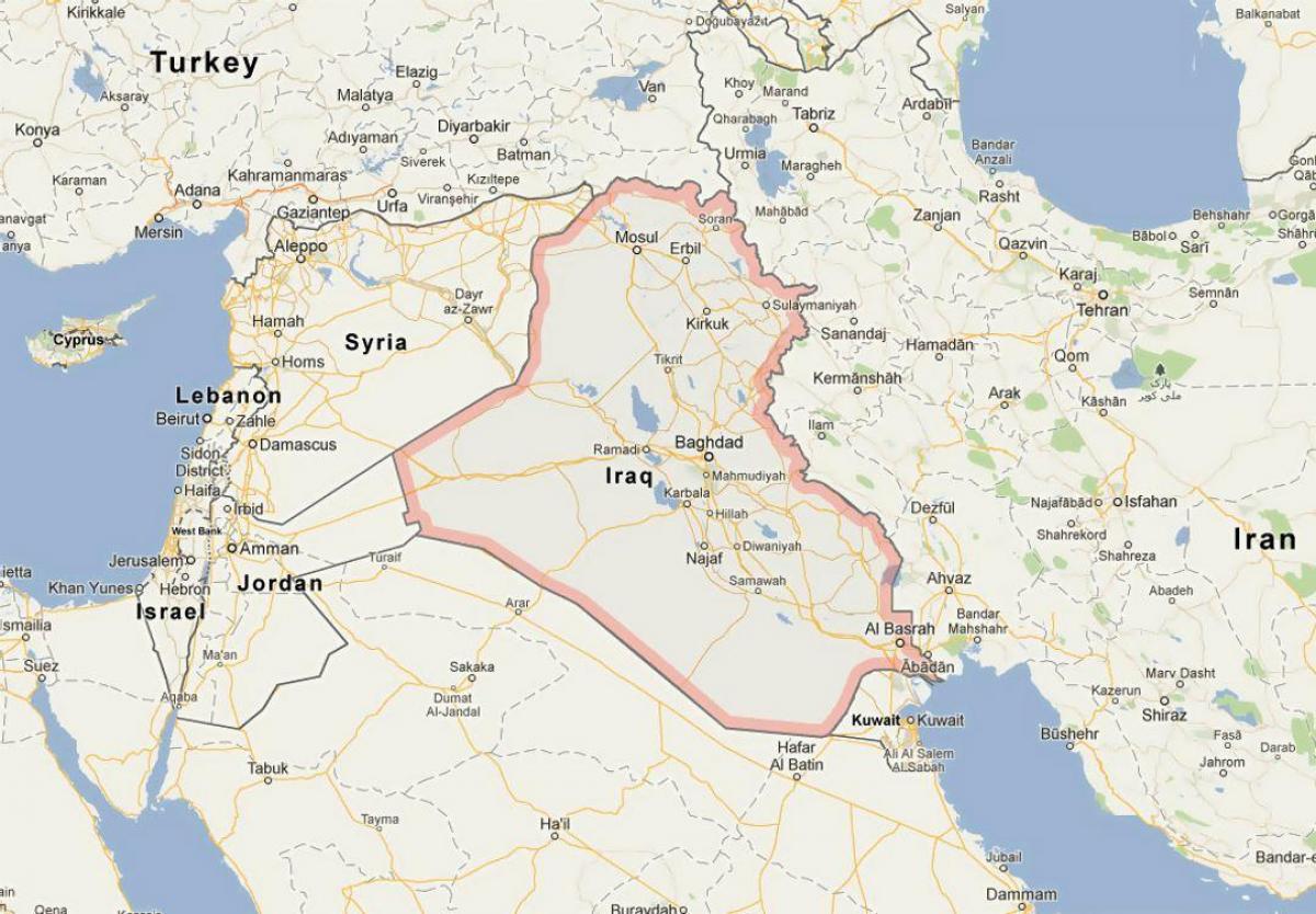 Mapa Irakeko