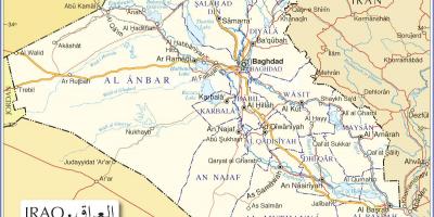 Mapa Irakeko errepideak