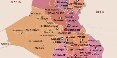 Mapa Irakeko estatu
