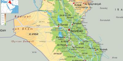 Mapa Irakeko geografia