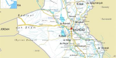 Mapa Irakeko ibaiaren